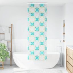 Berkfield Home Shower Roller Blind with Cassette 70x240 cm Fabric Width 66 cm in Black - thumbnail 2