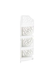Living and Home 4 Tier Corner Display Plant Stand Garden Bathroom Shelf in White - thumbnail 4