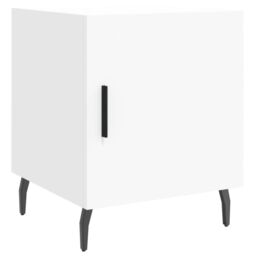 Berkfield Home Bedside Cabinets 2 pcs White 40x40x50 cm Engineered Wood - Size: 40 x 40 x 50 cm - thumbnail 5