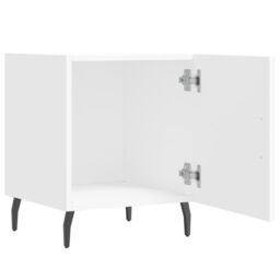 Berkfield Home Bedside Cabinets 2 pcs White 40x40x50 cm Engineered Wood - Size: 40 x 40 x 50 cm - thumbnail 6