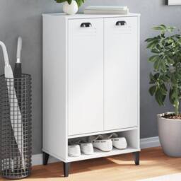 Berkfield Home Shoe Cabinet VIKEN White Engineered Wood - thumbnail 2