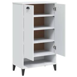 Berkfield Home Shoe Cabinet VIKEN White Engineered Wood - thumbnail 5