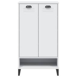 Berkfield Home Shoe Cabinet VIKEN White Engineered Wood - thumbnail 6