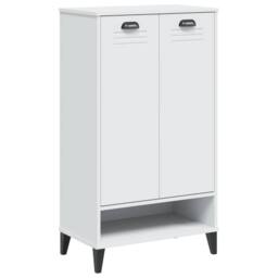 Berkfield Home Shoe Cabinet VIKEN White Engineered Wood - thumbnail 3