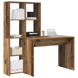 Berkfield Home with Shelf with Storage Old wood Engineered wood in Brown - thumbnail 3