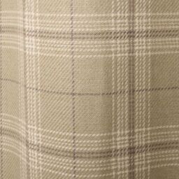 OHS Pair Of Woven Check Eyelet Curtains Textured in Green - Size: 168 cm width x 183 cm drop - thumbnail 6