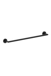 Cosmic Towel Rail, 40cm, Matt Black, Hidden fixings, Start Collection in Black - thumbnail 1
