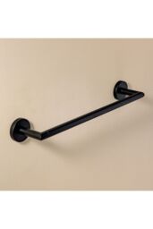 Cosmic Towel Rail, 40cm, Matt Black, Hidden fixings, Start Collection in Black - thumbnail 2