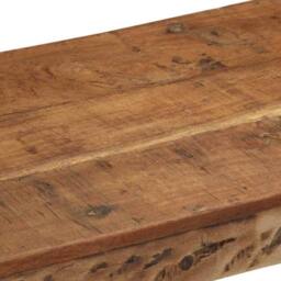 Berkfield Home Bench 110x35x46 cm Solid Wood Reclaimed in Brown - Size: 110 x 35 x 46 cm - thumbnail 8