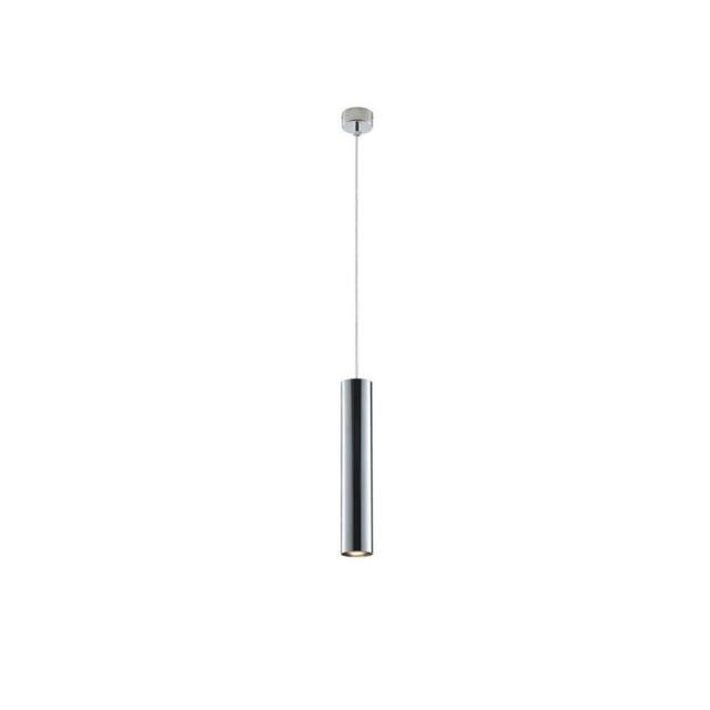 Netlighting Fluke Slim Round Ceiling Pendant Glass Chrome GU10 in Silver