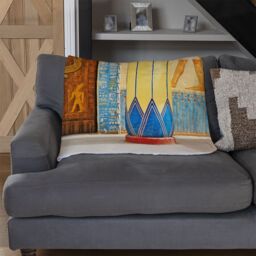 Benjamin Tate Design Ancient Egyptian Writing Blanket in Natural - Size: 120 cm x 150 cm - thumbnail 2