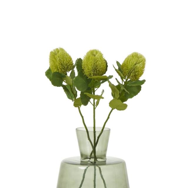 Sostter Green Faux Banksia Flower Stem - image 1