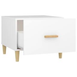 Berkfield Home Coffee Tables 2 pcs White 50x50x40 cm Engineered Wood - Size: 50 x 50 x 40 cm - thumbnail 8