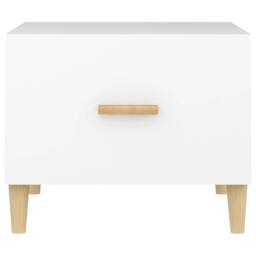 Berkfield Home Coffee Tables 2 pcs White 50x50x40 cm Engineered Wood - Size: 50 x 50 x 40 cm - thumbnail 7