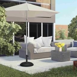 OUTSUNNY Base Grand Round Weight Steel 49cm Patio Outdoor in Black