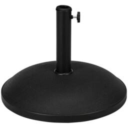 OUTSUNNY Base Grand Round Weight Steel 49cm Patio Outdoor in Black - thumbnail 2
