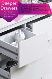 FWStyle 7 Drawer Matt White Merchant Chest Of Drawers - Stora - thumbnail 5