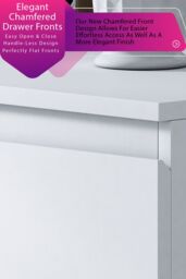 FWStyle 7 Drawer Matt White Merchant Chest Of Drawers - Stora - thumbnail 4