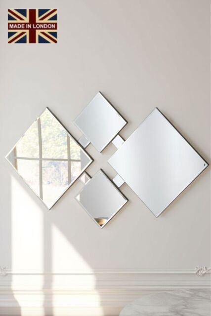 Yearn Mirrors Yearn art deco Bevelled mirror 122x74cm in Black - Size: 122x74 cm - image 1