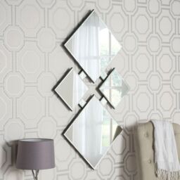 Yearn Mirrors Yearn art deco Bevelled mirror 122x74cm in Black - Size: 122x74 cm - thumbnail 2
