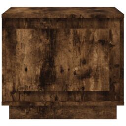 Berkfield Home Coffee Table Smoked Oak 51x50x44 cm Engineered Wood in Brown - Size: 51 x 50 x 44 cm - thumbnail 5