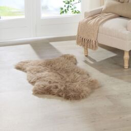 Native Natural Taupe British Sheepskin Rug - Size: Large - thumbnail 1