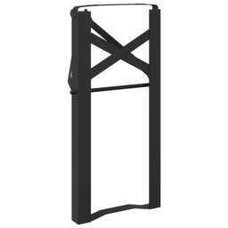 Berkfield Home Beer Bench Legs 2 pcs Foldable Black Powder-coated Steel - thumbnail 7