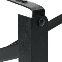Berkfield Home Beer Bench Legs 2 pcs Foldable Black Powder-coated Steel - thumbnail 8