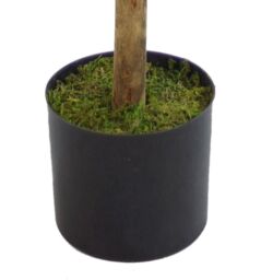 Leaf Artificial Boxwood Buxus Ball Topiary Tree 120cm 4ft Real Wood Trunk Realistic Botanik in Green - thumbnail 2