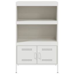 Berkfield Home Highboard White 68x39x113 cm Steel - Size: 68 x 39 x 113 cm - thumbnail 6