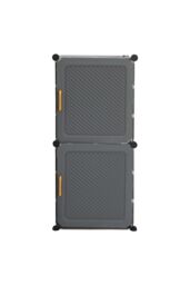 Living and Home 6-Layer Shoes Cabinet Shoe Storage Organizer for Entryway in Dark Grey - thumbnail 6