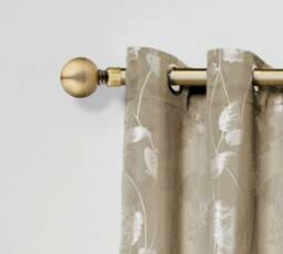 New Edge Blinds 16-19mm Sphere Extendable Eyelet Metal Curtain Pole Set in Bronze - Size: 120 cm - thumbnail 2