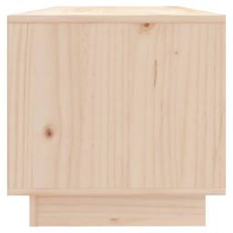 Berkfield Home TV Cabinet 90x35x35 cm Solid Wood Pine in Light Tan - Size: 90 x 35 x 35 cm - thumbnail 4