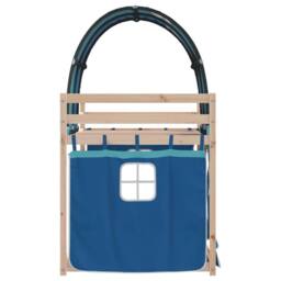 Berkfield Home Bunk Bed without Mattress Blue 90x190 cm Single Solid Wood Pine - thumbnail 6