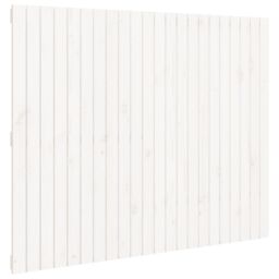Berkfield Home Wall Headboard White 140x3x110 cm Solid Wood Pine - Size: 140 x 3 x 110 cm - thumbnail 2