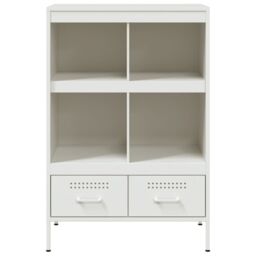 Berkfield Home Highboard White 68x39x101.5 cm Steel - thumbnail 6