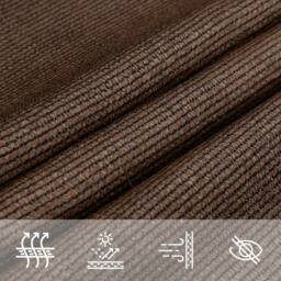 Berkfield Home Sunshade Sail 160 g/m ² Brown 2.5x4.5 m HDPE - thumbnail 6