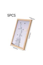 Living and Home 5-Piece Photo Frame Set in Natural - thumbnail 6