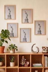 Living and Home 5-Piece Photo Frame Set in Natural - thumbnail 1