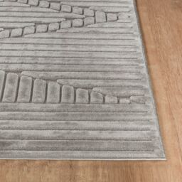 Livabliss Le Mans-Modern Beige Grey White 3D High & Low Pile Textured In- & Outdoor Rug - Size: 120 cm x 170 cm - thumbnail 5