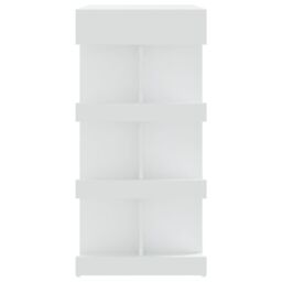 Berkfield Home Bar Table with Storage Rack White 100x50x101.5 cm Engineered Wood - thumbnail 6
