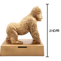 VFM e-Store Ape Money Box Man Cave Décor Fun Ideal Accessories Home Bar 16cm Gold - thumbnail 2