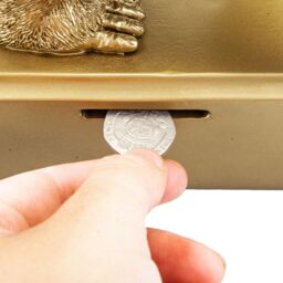 VFM e-Store Ape Money Box Man Cave Décor Fun Ideal Accessories Home Bar 16cm Gold - thumbnail 3