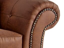 Snugg Furniture UK Limited Oakland L Shaped 4 Seater Suede Leather Corner Sofa in Brown - thumbnail 4