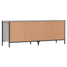 Berkfield Home Shoe Cabinet Grey Sonoma 131x35x50 cm Engineered Wood - Size: 131 x 35 x 50 cm - thumbnail 6