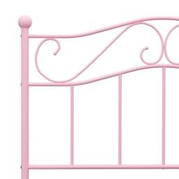Berkfield Home Bed Frame Pink Metal 90x200 cm - thumbnail 5