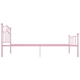 Berkfield Home Bed Frame Pink Metal 90x200 cm - thumbnail 4
