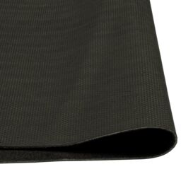 Berkfield Home Kitchen Rug Washable Coffee Text 45x150 cm Velvet in Black - thumbnail 4