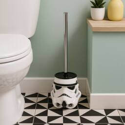 Menkind Star Wars Stormtrooper Quirky Bathroom Toilet Brush in White