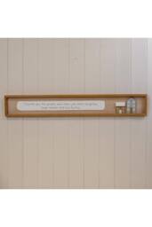 KDMD Stylish Rectangle Wooden Sign for Living Spaces in Brown